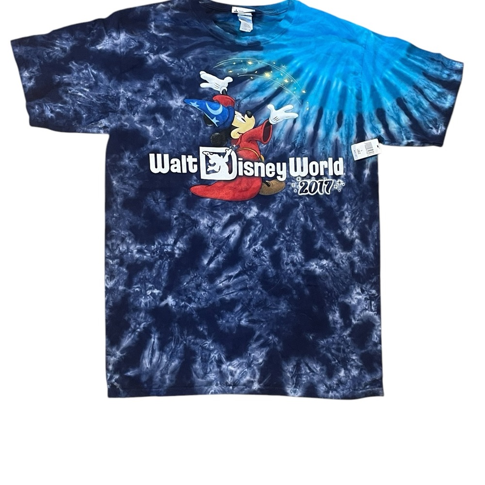 Disney Parks Adult Shirt‎ - 2017 Sorcerer Mickey Mouse, Tie Dye, Large, NWT